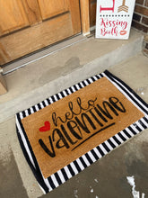 Load image into Gallery viewer, Hello Valentine Door Mat