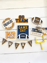 Load image into Gallery viewer, Football Theme Tiered Tray DIY Set (does not include paint)