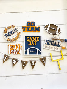 Football Theme Tiered Tray DIY Set (does not include paint)