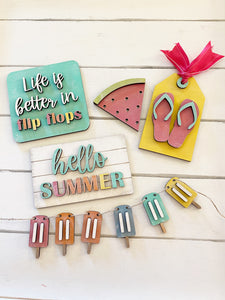 Hello Summer Tiered Tray Set