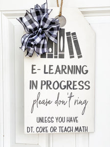 E-Learning Door Hanger