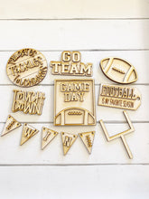 Load image into Gallery viewer, Football Theme Tiered Tray DIY Set (does not include paint)