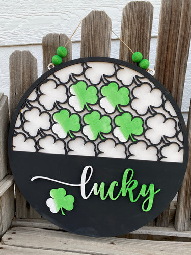 Lucky 3D Door Hanger