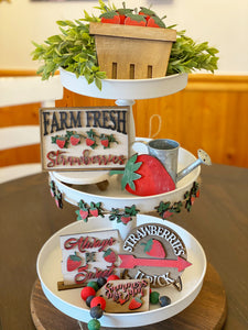 Strawberry Tier Tray Set