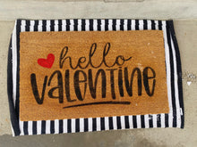 Load image into Gallery viewer, Hello Valentine Door Mat