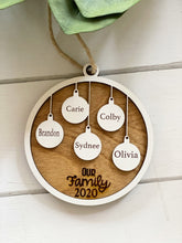 Load image into Gallery viewer, Family Names Christmas Ornament