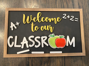 Welcome to our classroom interchangeable