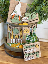Load image into Gallery viewer, Gnome St. Patrick’s Day Tiered Tray