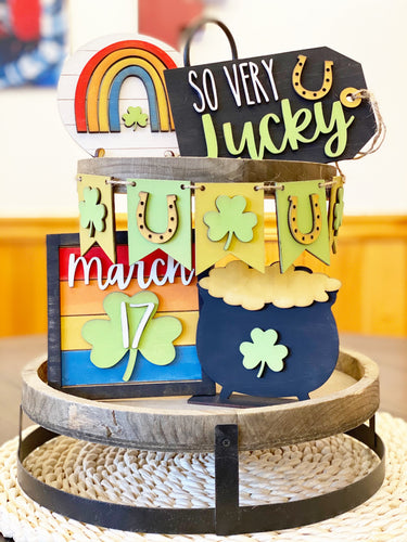 St. Patty’s Tiered Tray Set DIY