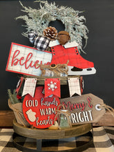 Load image into Gallery viewer, Merry and Bright Tiered Tray Set