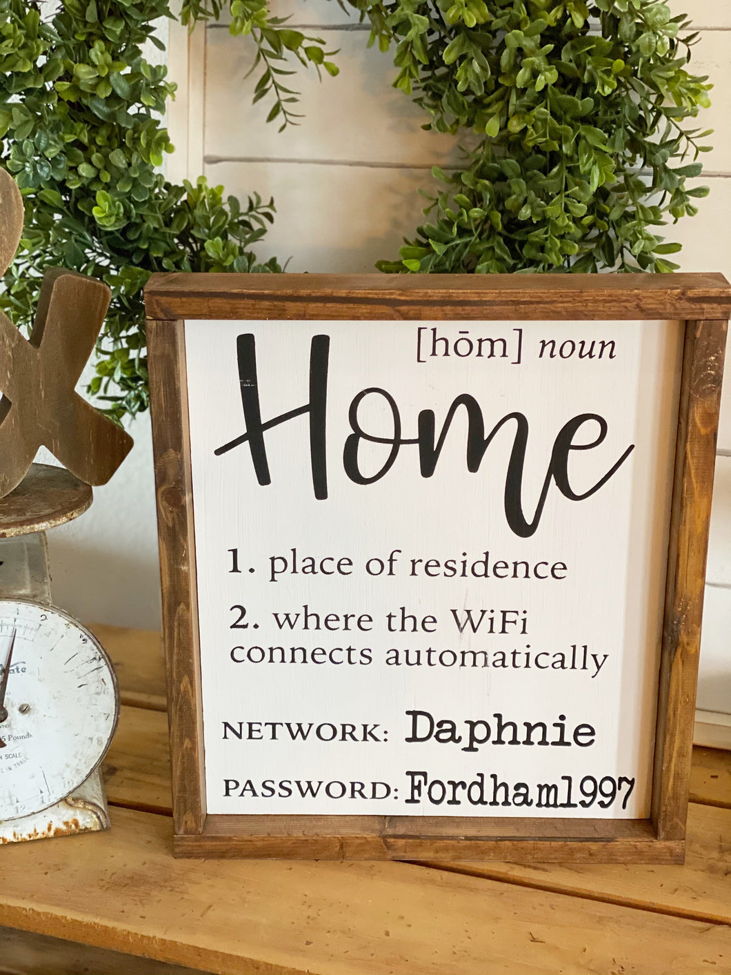 Home WiFi Sign