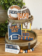 Load image into Gallery viewer, Football Theme Tiered Tray DIY Set (does not include paint)