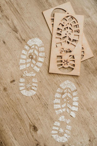 Santa Claus Boot Print Stencil